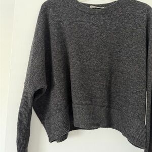 Zenana Outfitters Charcoal Crewneck Sweater